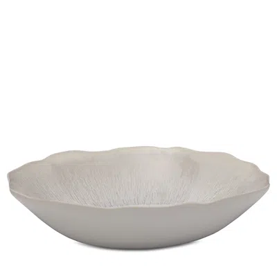 Jars Plume Soup Plate In White Pearl