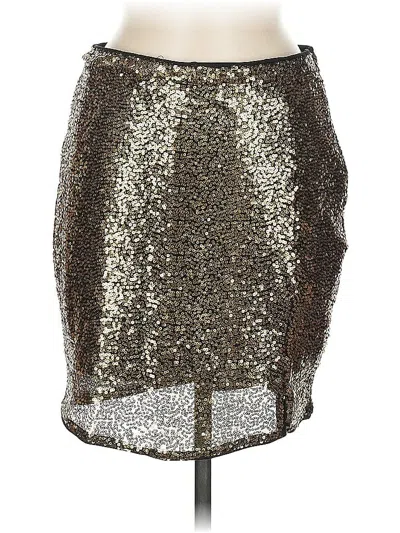 Pre-owned Jasambac Formal Skirt In Gold