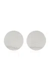 Jasmin Sparrow Dome Rhodium-plated Earrings