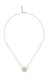 Jasmin Sparrow Lumi Rhodium-plated Necklace In Gray
