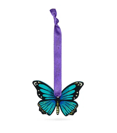 Jasmine Harper-jones Butterfly Tree Decoration In Blue