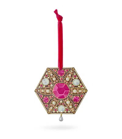 Jasmine Harper-jones Jewel-embellished Hexagon Bauble