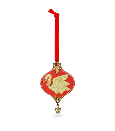 Jasmine Harper-jones Swan And Fleur De Lis Bauble