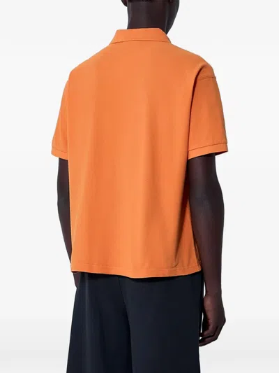 Jason Markk Cotton Polo Shirt In Orange