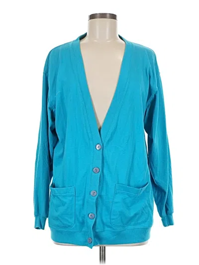 Pre-owned Jason Maxwell Cardigan Sweater In Blue
