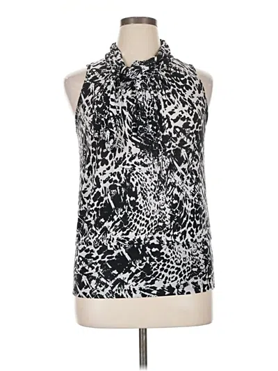 Pre-owned Jason Maxwell Sleeveless Blouse In Black