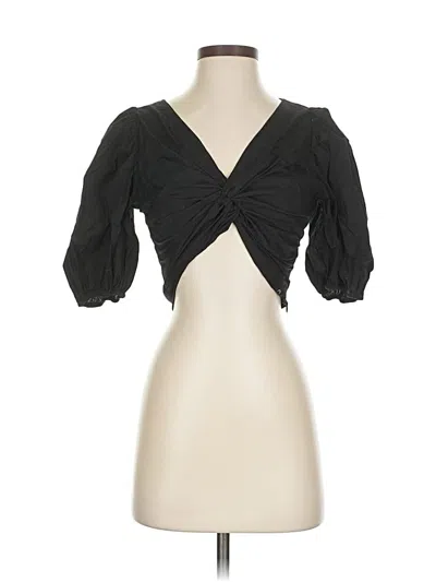 Pre-owned Jason Wu 3/4 Sleeve Blouse In Black