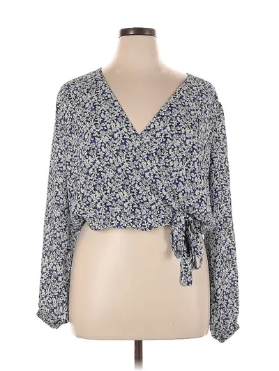 Pre-owned Jason Wu 3/4 Sleeve Blouse In Blue