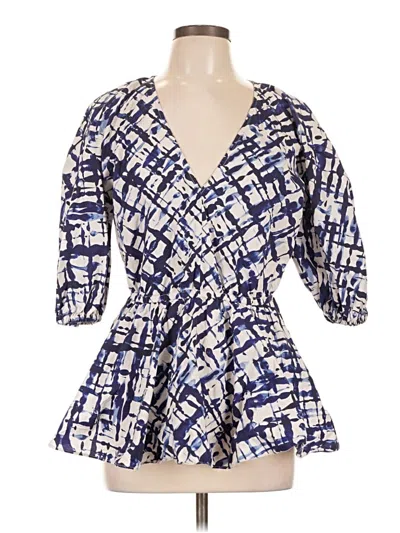 Pre-owned Jason Wu 3/4 Sleeve Blouse In Blue