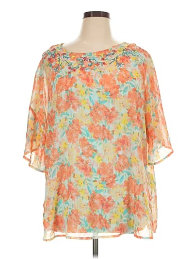 Pre-owned Jason Wu 3/4 Sleeve Blouse In Orange