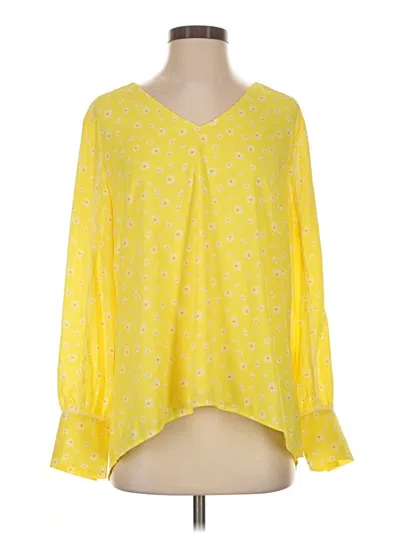 Pre-owned Jason Wu 3/4 Sleeve Blouse In Yellow