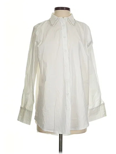 Pre-owned Jason Wu 3/4 Sleeve Button Down Shirt In Ivory