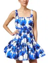Jason Wu Printed Ruffle Mini Dress