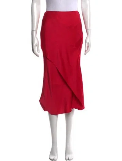 Pre-owned Jason Wu Acetate Midi Length Skirt In Pink