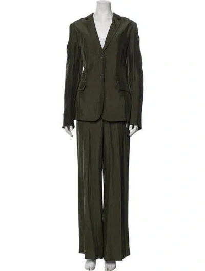 Pre-owned Jason Wu Acetate Pantsuit In Green