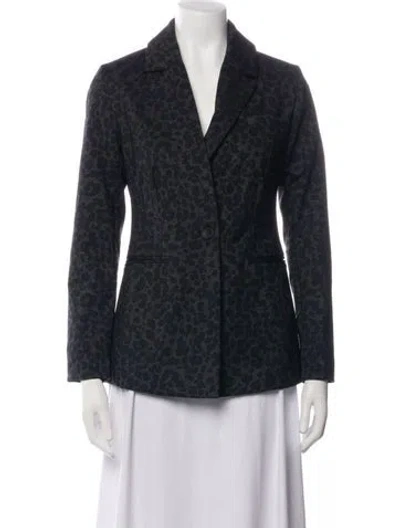 Pre-owned Jason Wu Animal Print Blazer W/ Tags In Black