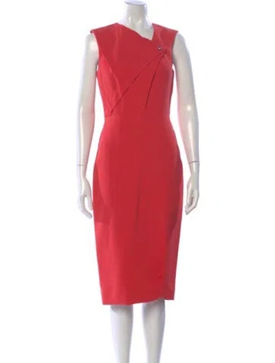 Pre-owned Jason Wu Asymmetrical Knee-length Dress In Orange