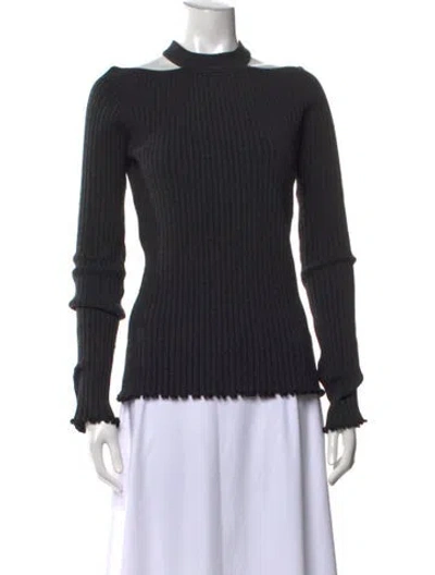 Pre-owned Jason Wu Asymmetrical Sweater In Grey