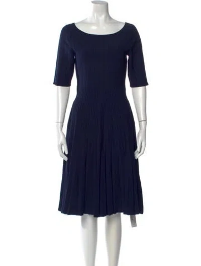 Pre-owned Jason Wu Bateau Neckline Knee-length Dress In Blue