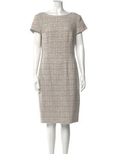 Pre-owned Jason Wu Bateau Neckline Knee-length Dress In Neutral