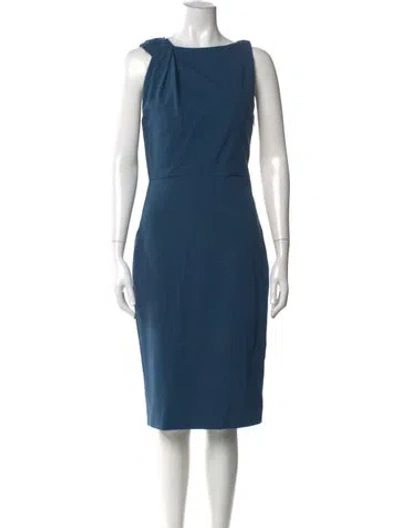 Pre-owned Jason Wu Bateau Neckline Midi Length Dress In Blue
