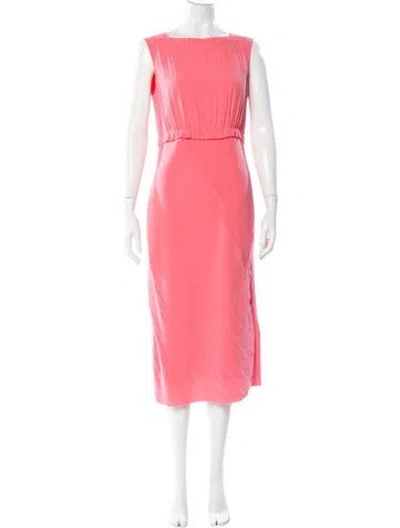 Pre-owned Jason Wu Bateau Neckline Midi Length Dress In Pink