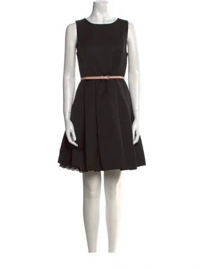 Pre-owned Jason Wu Bateau Neckline Mini Dress In Black
