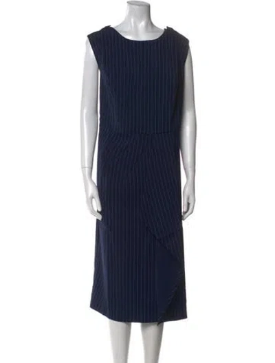 Pre-owned Jason Wu Bateau Neckline Mini Dress In Blue