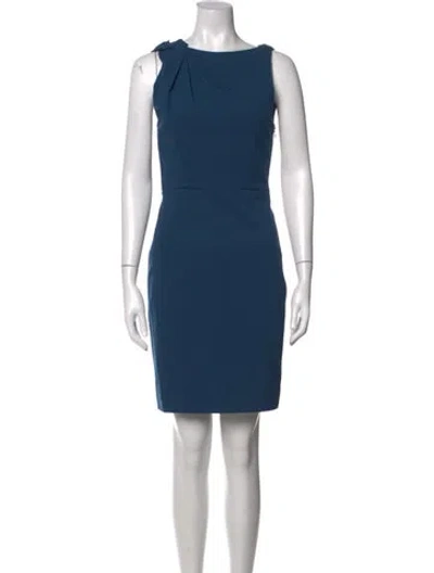 Pre-owned Jason Wu Bateau Neckline Mini Dress In Blue