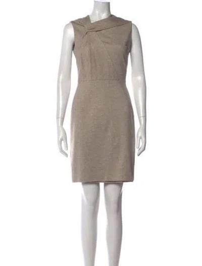 Pre-owned Jason Wu Bateau Neckline Mini Dress In Neutrals