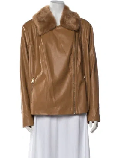 Pre-owned Jason Wu Biker Jacket In Brown