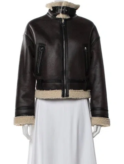 Pre-owned Jason Wu Biker Jacket In Brown