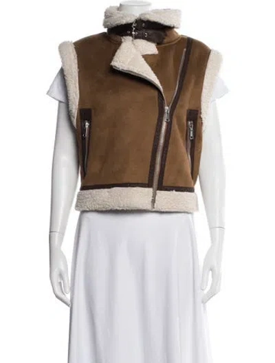 Pre-owned Jason Wu Biker Jacket In Brown