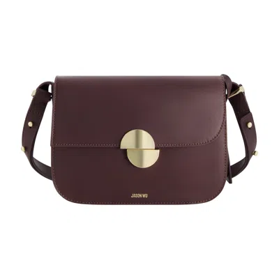 Jason Wu Black Shoulder Bag, Black In Burgundy