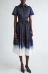 Jason Wu Brushed Stretch Cotton Canvas Midi Dress