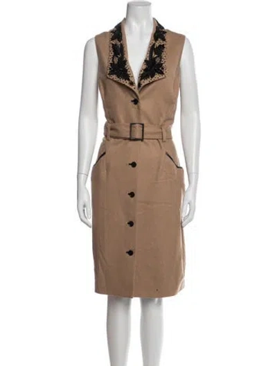 Pre-owned Jason Wu Camel Hair Knee-length Dress In Brown