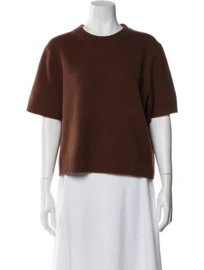 Pre-owned Jason Wu Cashmere Crew Neck Sweater In Brown