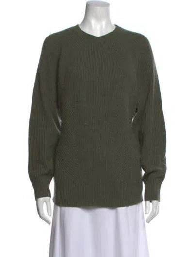 Pre-owned Jason Wu Cashmere Crew Neck Sweater In Green