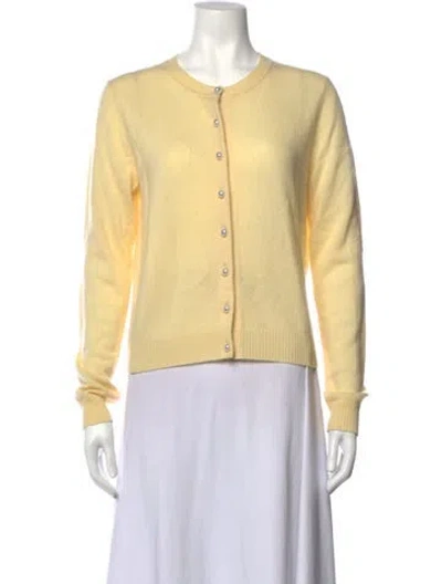 Pre-owned Jason Wu Cashmere Crew Neck Sweater In Yellow