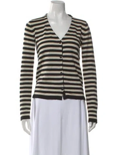 Pre-owned Jason Wu Cashmere Striped Sweater In Neutral