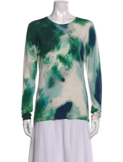 Pre-owned Jason Wu Cashmere Tie-dye Print Sweater In Multi