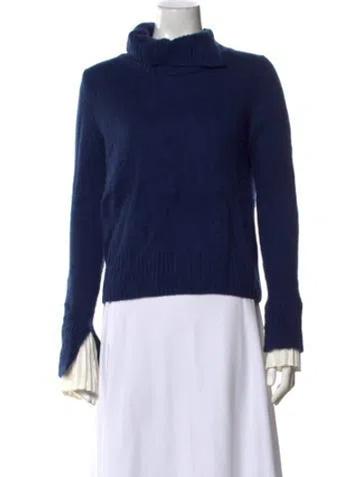 Pre-owned Jason Wu Cashmere Turtleneck Sweater In Blue