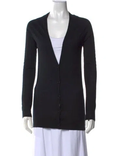 Pre-owned Jason Wu Cashmere V-neck Sweater In Black
