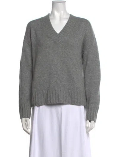 Pre-owned Jason Wu Cashmere V-neck Sweater In Grey