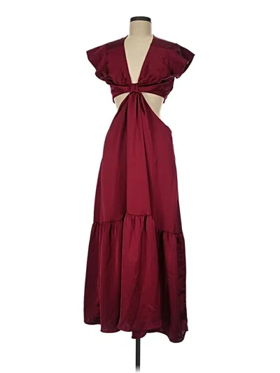 Pre-owned Jason Wu Casual Dress In Burgundy