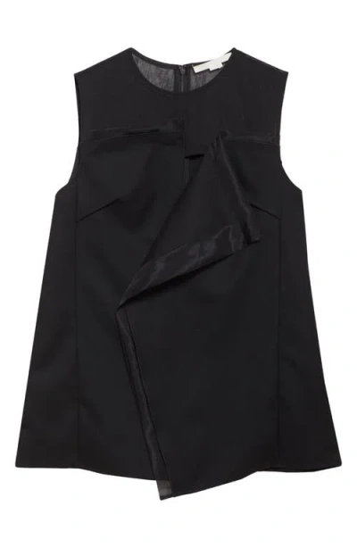 JASON WU COLLECTION JASON WU COLLECTION ASYMMETRIC DRAPE MIXED MEDIA TOP