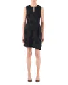 Jason Wu Collection Asymmetrical Jacquard Midi Dress In Black