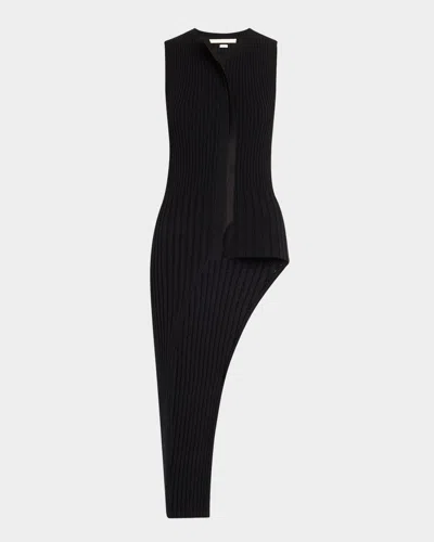 JASON WU COLLECTION ASYMMETRICAL RIB-KNIT SWEATER VEST