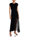 Jason Wu Collection Seamed Asymmetric Dress In Black