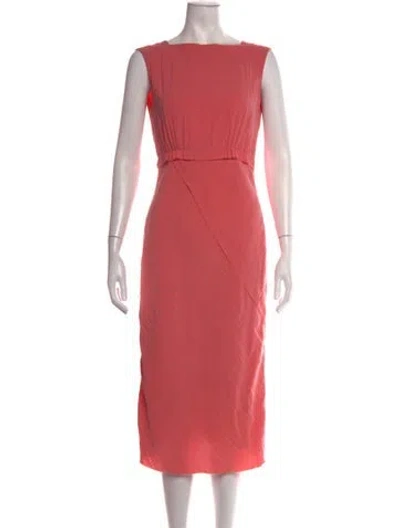 Pre-owned Jason Wu Collection Bateau Neckline Knee-length Dress In Pink